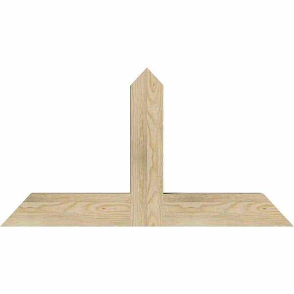 Ekena Millwork Portland Rough Sawn Timber Gable Bracket, Douglas Fir, 36"W x 19"H x 4"D x 4"F, 13/12 Pitch GBW036X19X0404POR00RDF - main